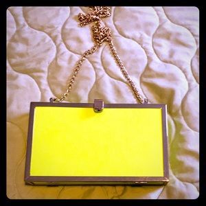 Brand new Aldo lime green clutch